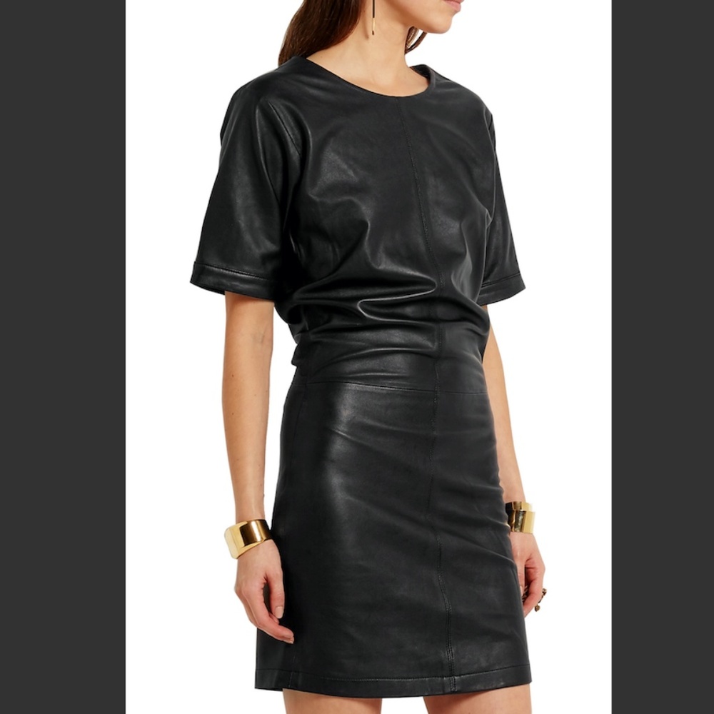 NWOT Frame Denim Le Leather Mini Dress
